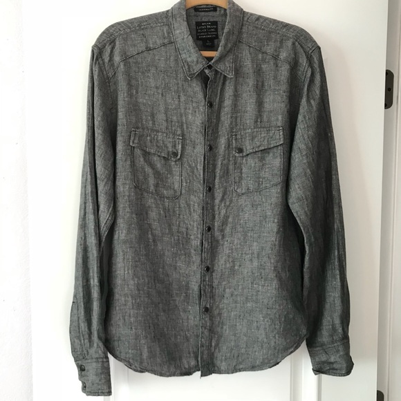 lucky brand linen shirt